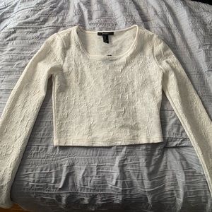 long sleeve crop top
